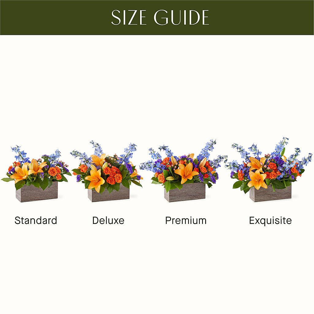 Radiant Citrus Box Bouquet – Rosehaus Floral, Suamico WI