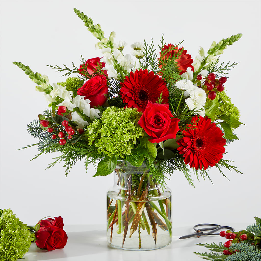 Merry Moment Bouquet – A Florist Original – Rosehaus Floral, Suamico WI