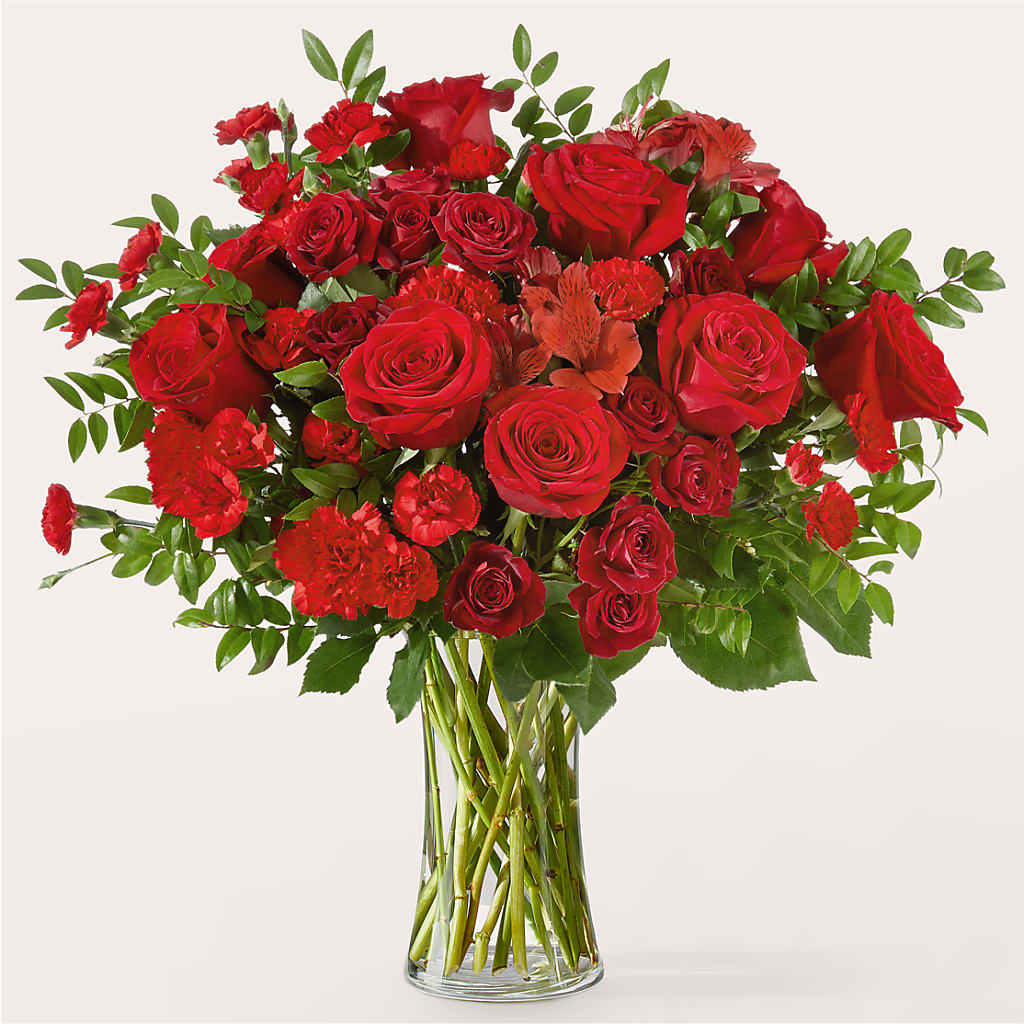 Brilliant Ruby Bouquet – Rosehaus Floral, Suamico WI