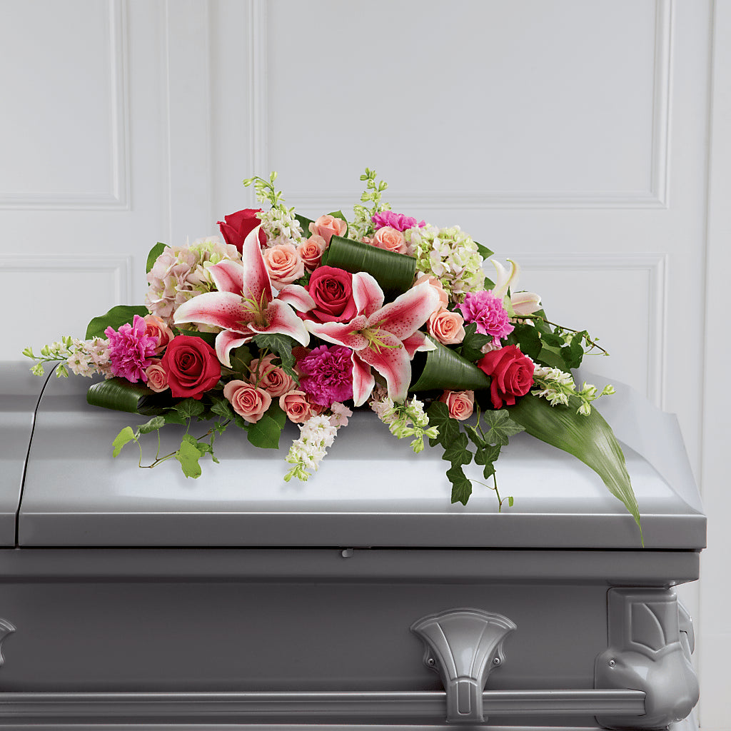 Splendid Grace Casket Spray – Rosehaus Floral, Suamico WI