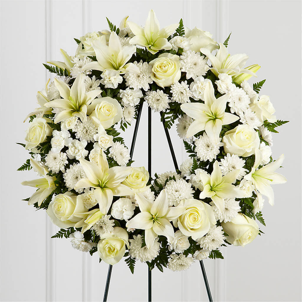 Treasured Tribute Wreath – Rosehaus Floral, Suamico WI