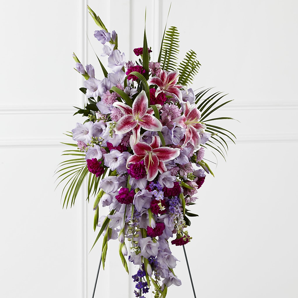 Tender Touch Standing Spray – Rosehaus Floral, Suamico WI