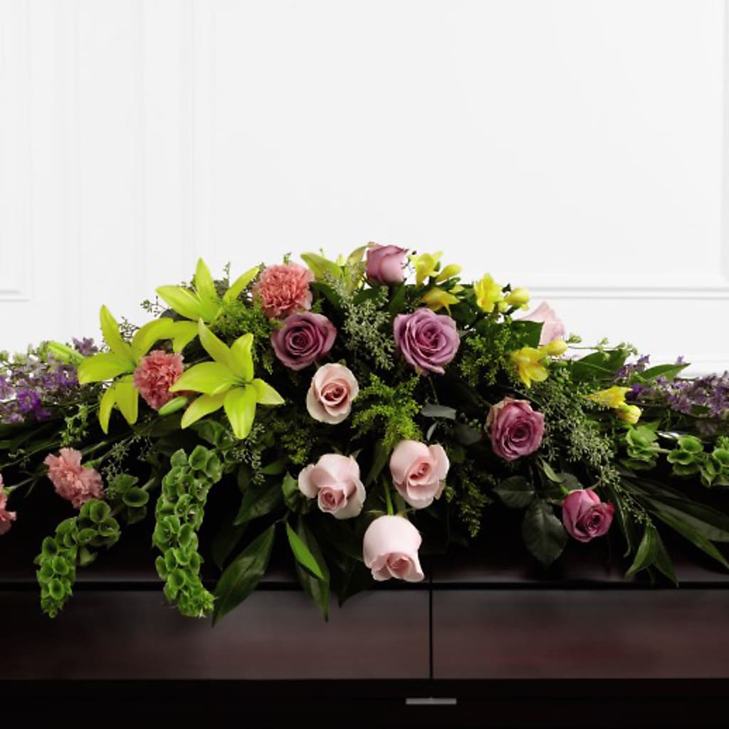 Forever Beloved Casket Spray – Rosehaus Floral, Suamico WI