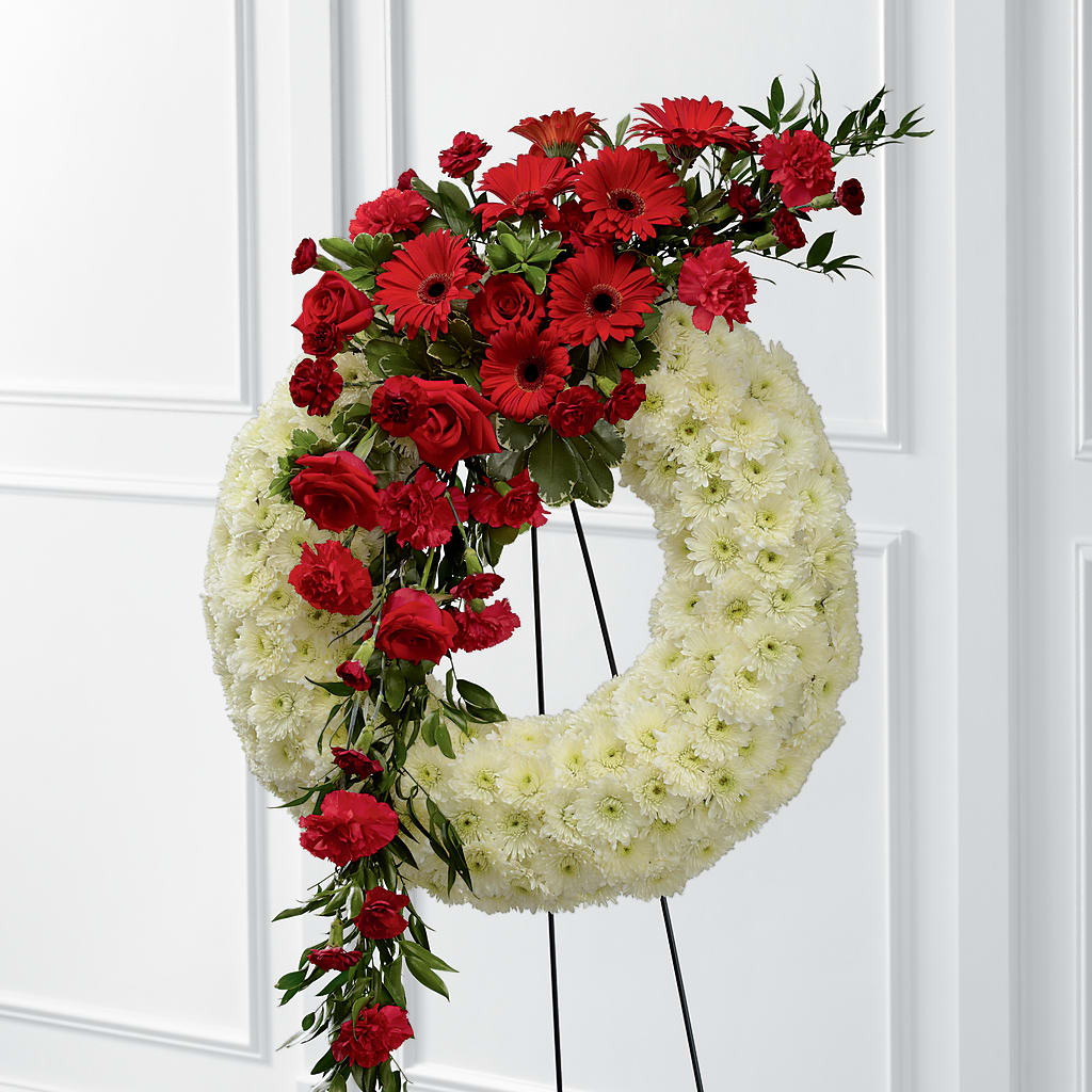 Graceful Tribute Wreath – Rosehaus Floral, Suamico WI