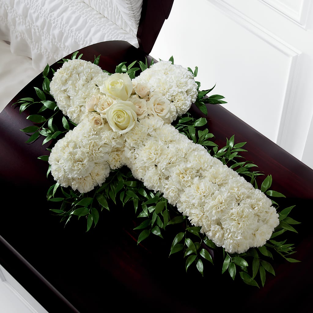Peaceful Memories Casket Spray (Standard) – Rosehaus Floral, Suamico WI