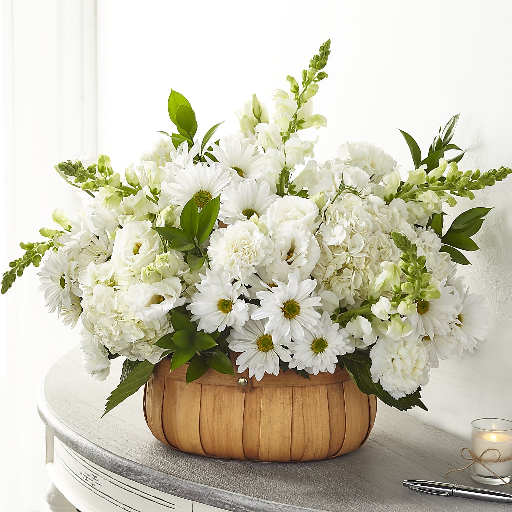 Pure Ivory Basket – Rosehaus Floral, Suamico WI