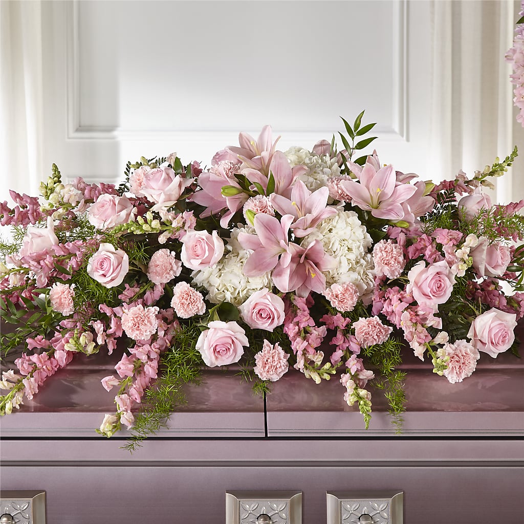 Life & Remembrance Casket Spray – Rosehaus Floral, Suamico WI