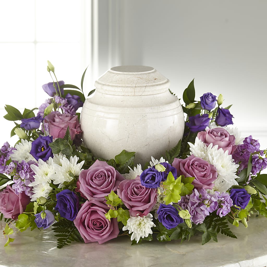 Blooming Sympathy Cremation Adornment – Rosehaus Floral, Suamico WI