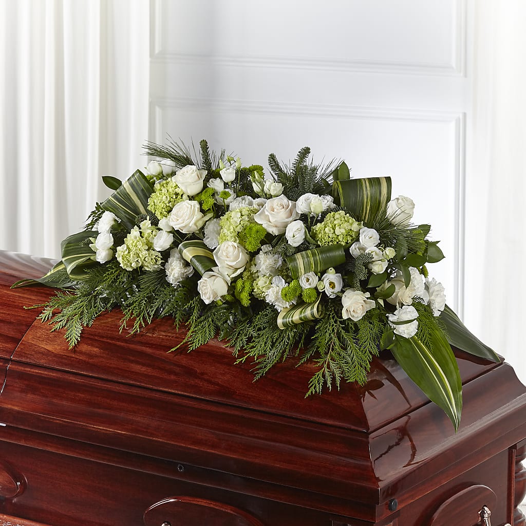 Hopeful Gesture Casket Spray – Rosehaus Floral, Suamico WI
