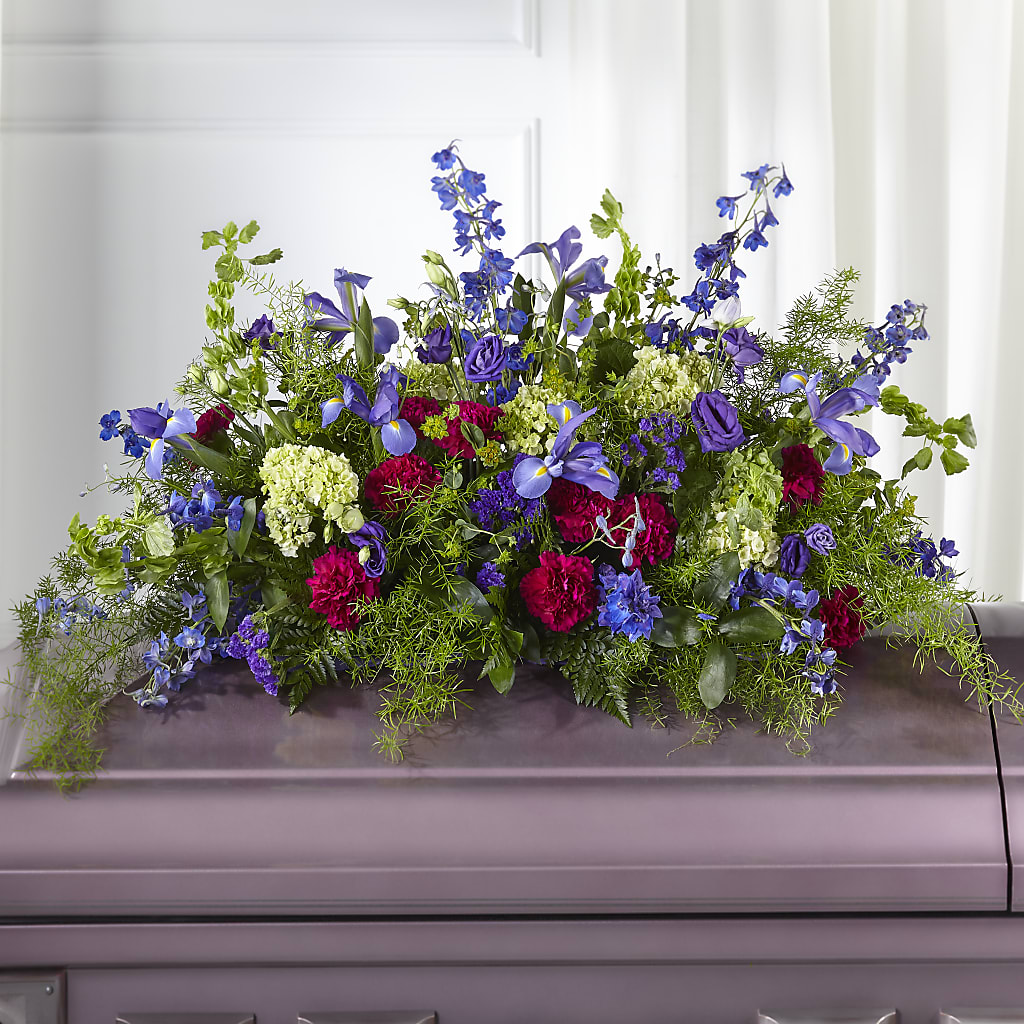 Always Treasured Casket Spray – Rosehaus Floral, Suamico WI