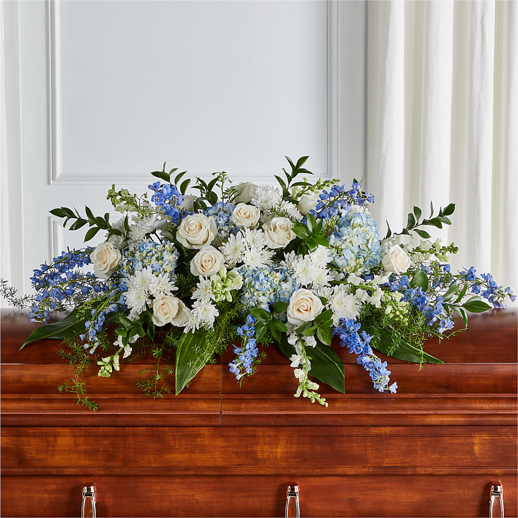 Timeless Essence Casket Spray – Rosehaus Floral, Suamico WI