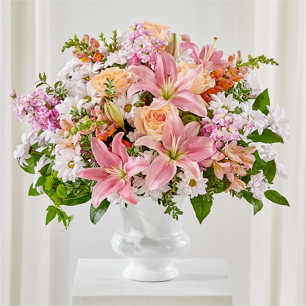 Heartfelt Gesture Urn Arrangement – Rosehaus Floral, Suamico WI