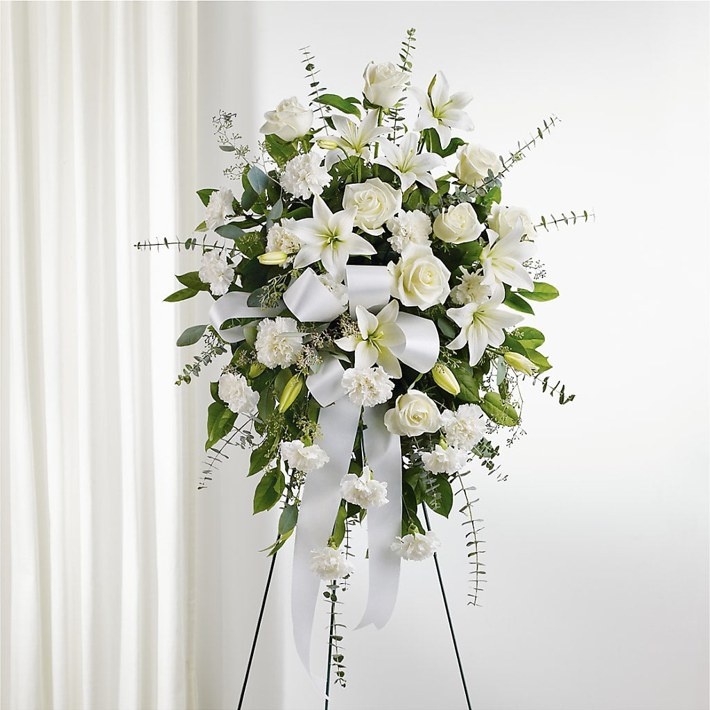 With Care Standing Spray – Rosehaus Floral, Suamico WI