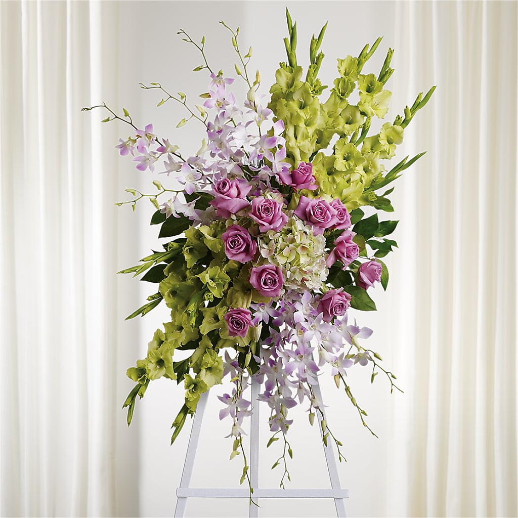 Lasting Legacy Standing Spray – Rosehaus Floral, Suamico WI