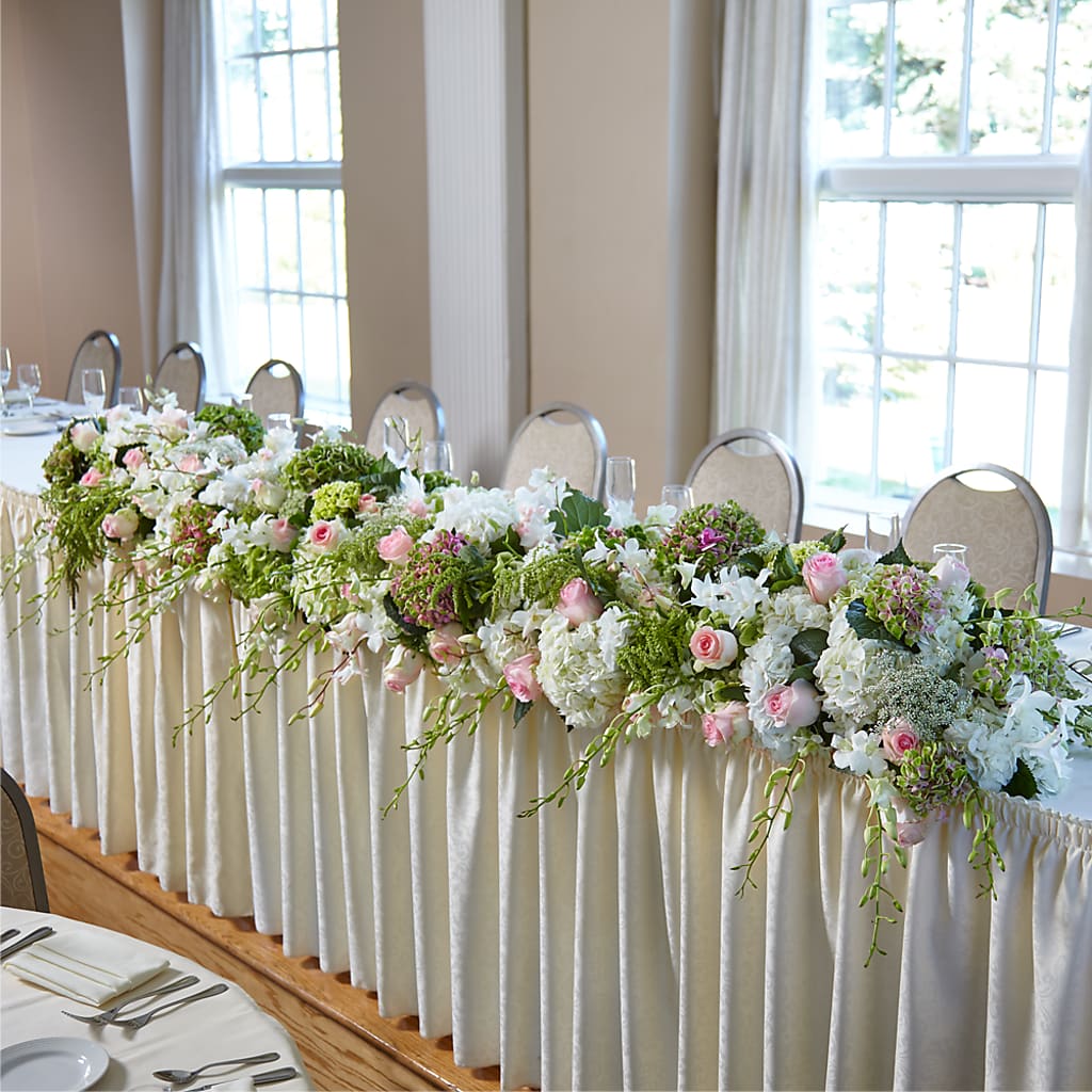 State of Joy Head Table Arrangement – Rosehaus Floral, Suamico WI