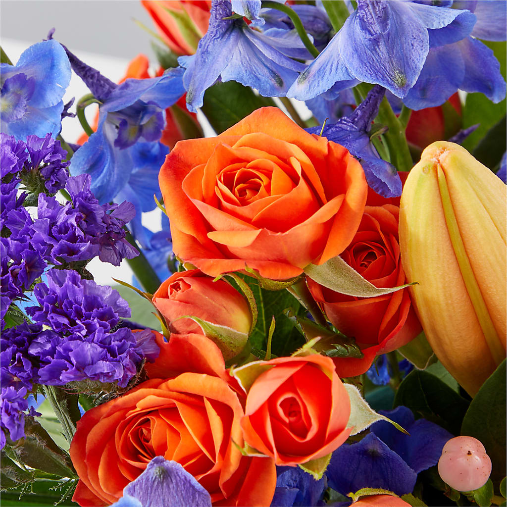 Radiant Citrus Box Bouquet –  Rosehaus Floral, Suamico WI