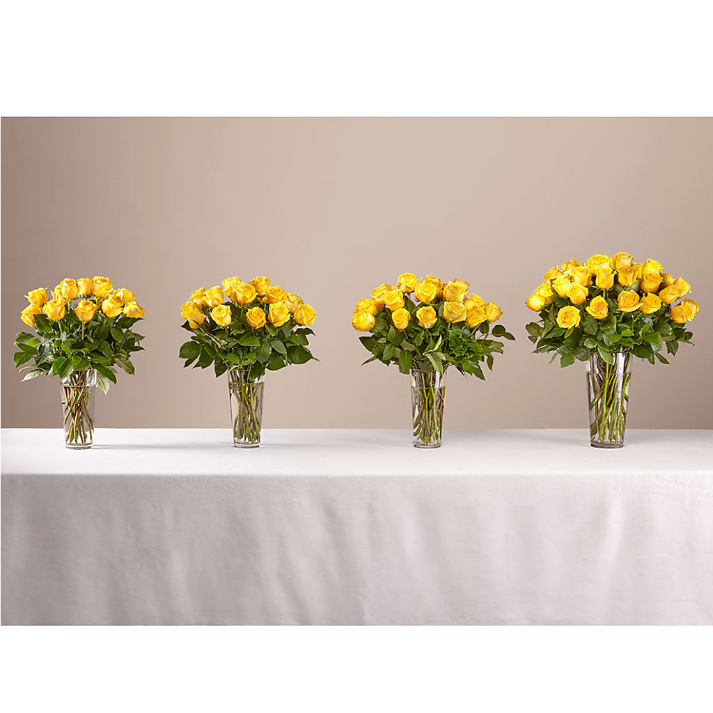 Long Stem Yellow Rose Bouquet –  Rosehaus Floral, Suamico WI