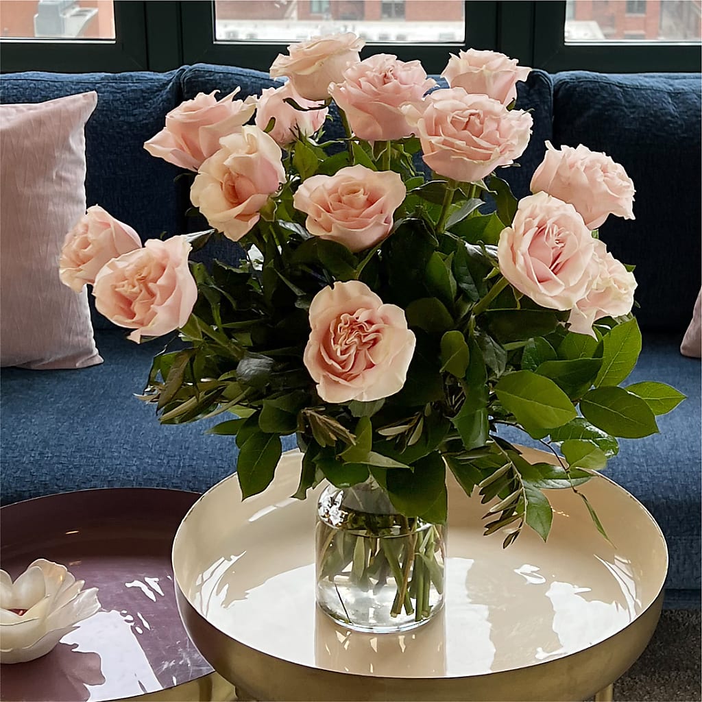 Long Stem Pink Rose Bouquet –  Rosehaus Floral, Suamico WI