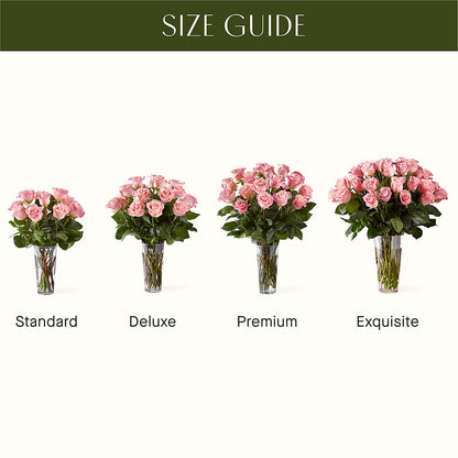 Long Stem Pink Rose Bouquet –  Rosehaus Floral, Suamico WI