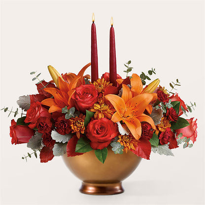 Fruits of Fall Centerpiece –  Rosehaus Floral, Suamico WI