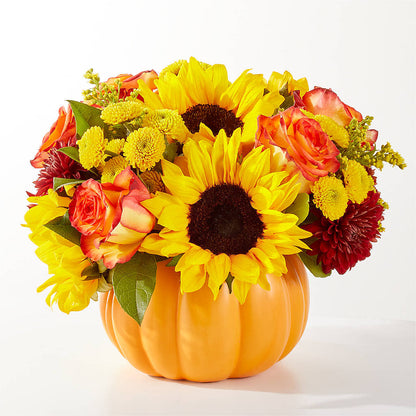 Golden Gourd Pumpkin Bouquet –  Rosehaus Floral, Suamico WI
