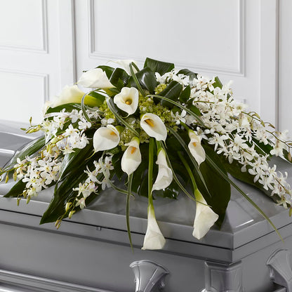 Angel Wings Casket Spray –  Rosehaus Floral, Suamico WI