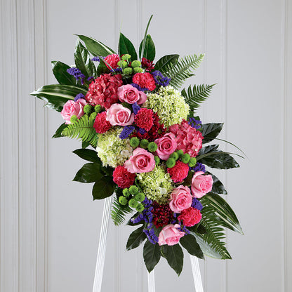 Refreshing Mix Standing Spray –  Rosehaus Floral, Suamico WI