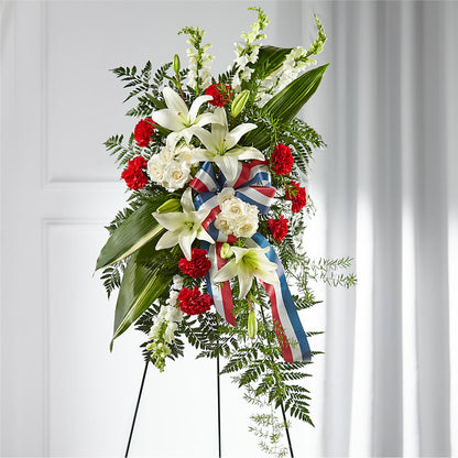 Stars of Life Standing Spray –  Rosehaus Floral, Suamico WI