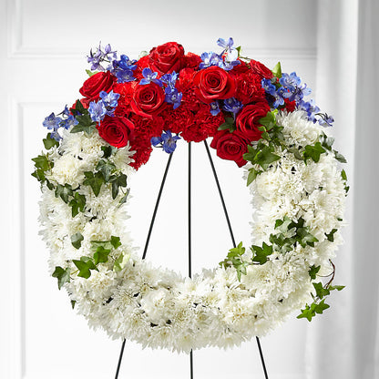 Patriotic Passion Wreath –  Rosehaus Floral, Suamico WI