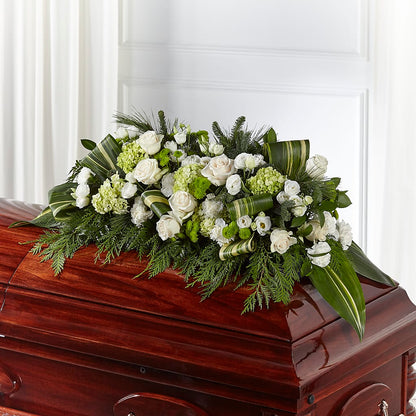 Hopeful Gesture Casket Spray –  Rosehaus Floral, Suamico WI
