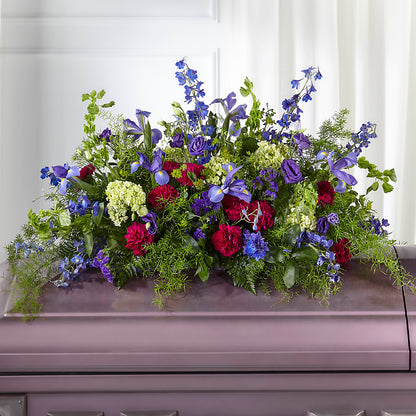 Always Treasured Casket Spray –  Rosehaus Floral, Suamico WI