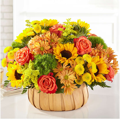 Harvest Sunflower Basket –  Rosehaus Floral, Suamico WI