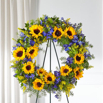 Bright Rays Wreath –  Rosehaus Floral, Suamico WI