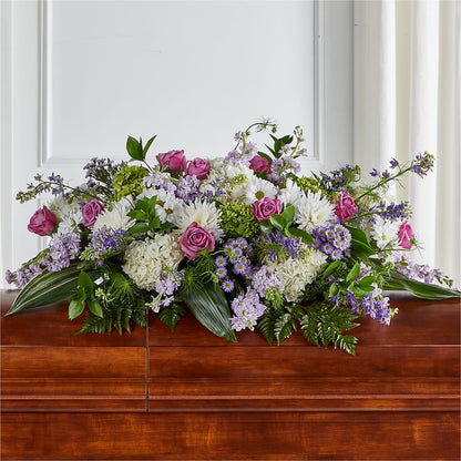 Meadows of Serenity Casket Spray –  Rosehaus Floral, Suamico WI