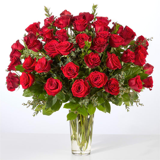Forever Yours Fifty Stem Red Rose Bouquet –  Rosehaus Floral, Suamico WI