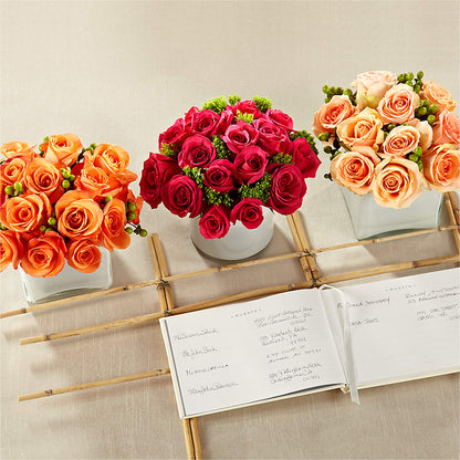 Dawn Rose Centerpiece –  Rosehaus Floral, Suamico WI